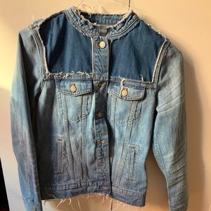 Madewell distressed denim jacket